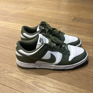 Nike Dunk Low - Olive Green & White